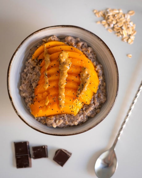 Porridge protéiné au chocolat