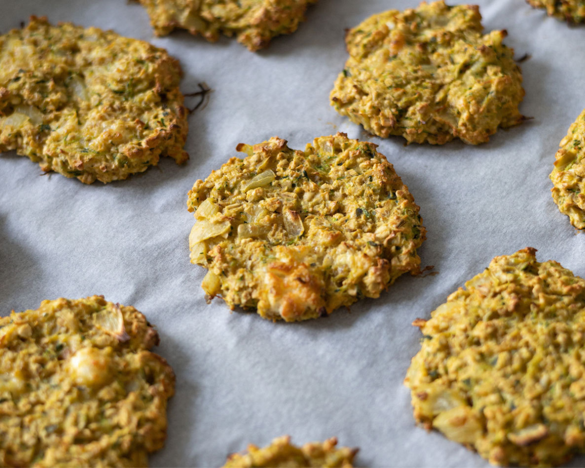 Galettes protéiné chèvre courgette