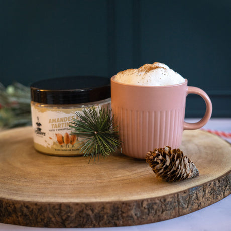 Hot almond protein drink