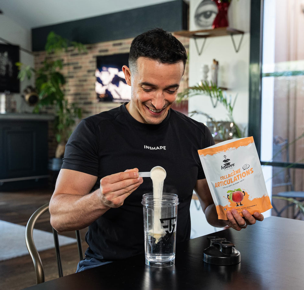 Tibo Inshape et le collagène pêche