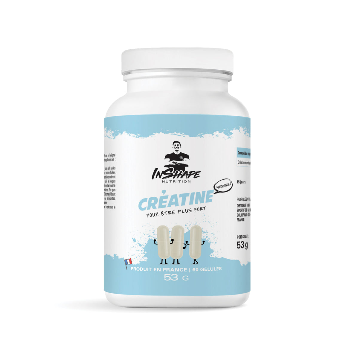 Créatine - Pilulier de 60 gélules