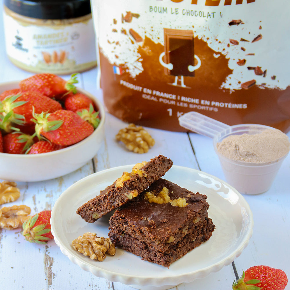 Recette brownies avec Whey Chocolat Inshape Nutrition